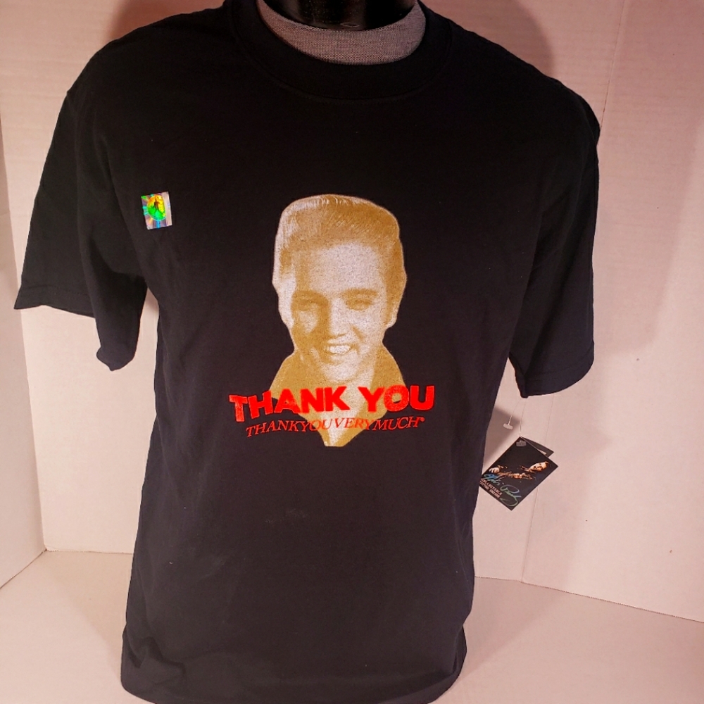 NWT Men's Elvis Presley Direct From Graceland T-shirt with Collectable Tattoo